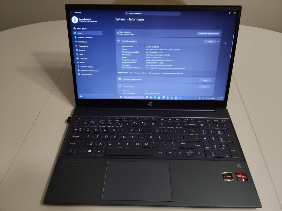 Laptop HP 16GB RAM