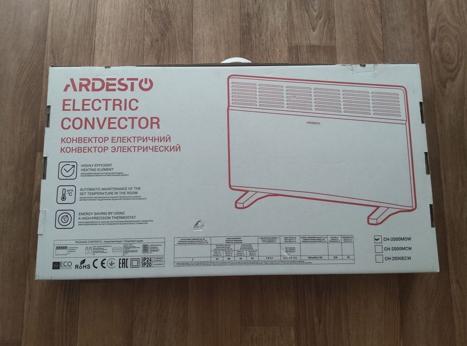 Конвектор электрический Ardesto CH-2000MOW