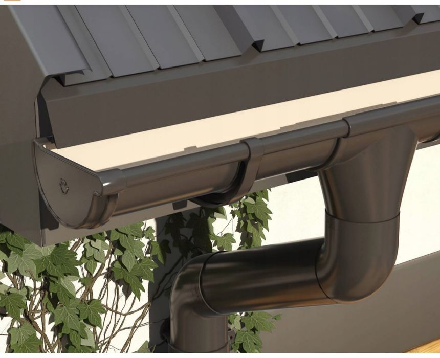 Rynny galeco czarne 36mb 130/100