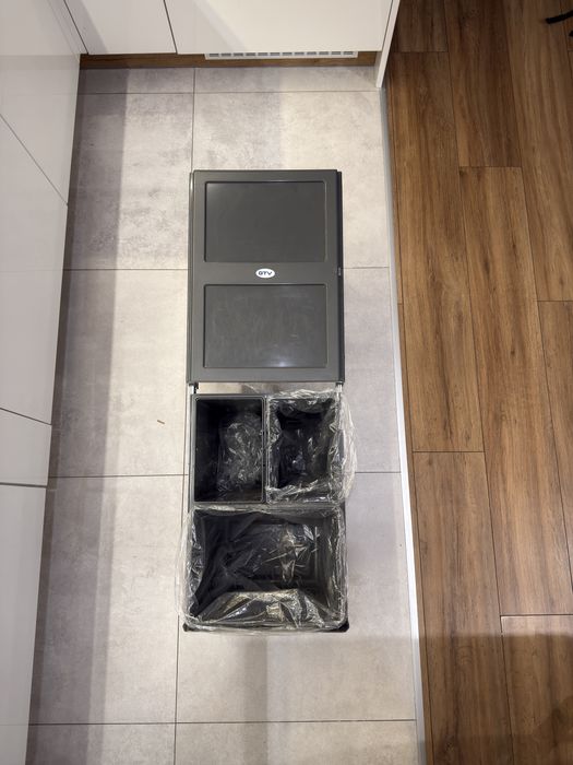 Segregator na śmieci GTV PRACTI ECO 40 cm potrójny 40L (2x10L + 1x20L)