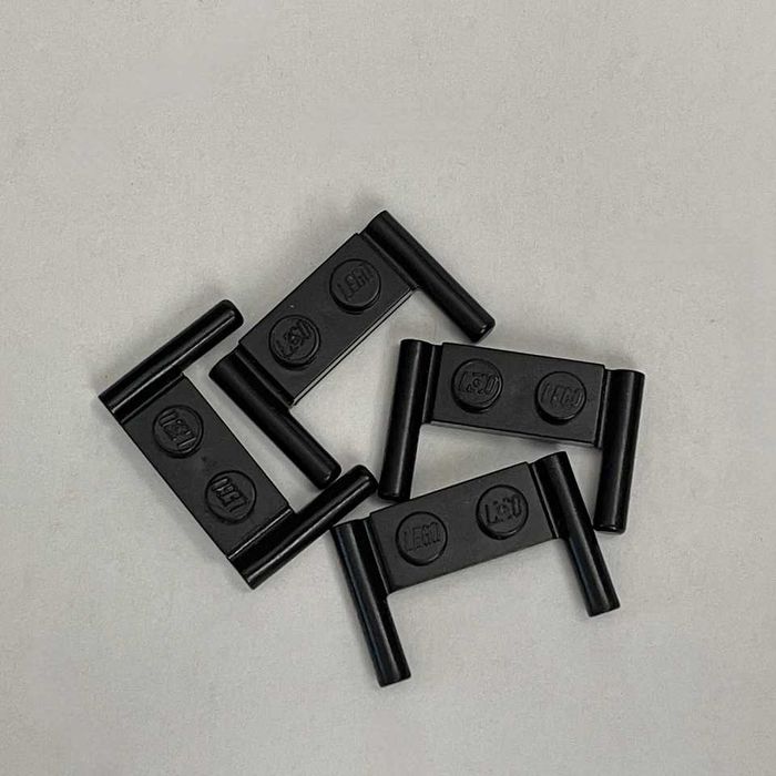 LEGO Płytka 1x2 uchwyt Bar czarny 3839