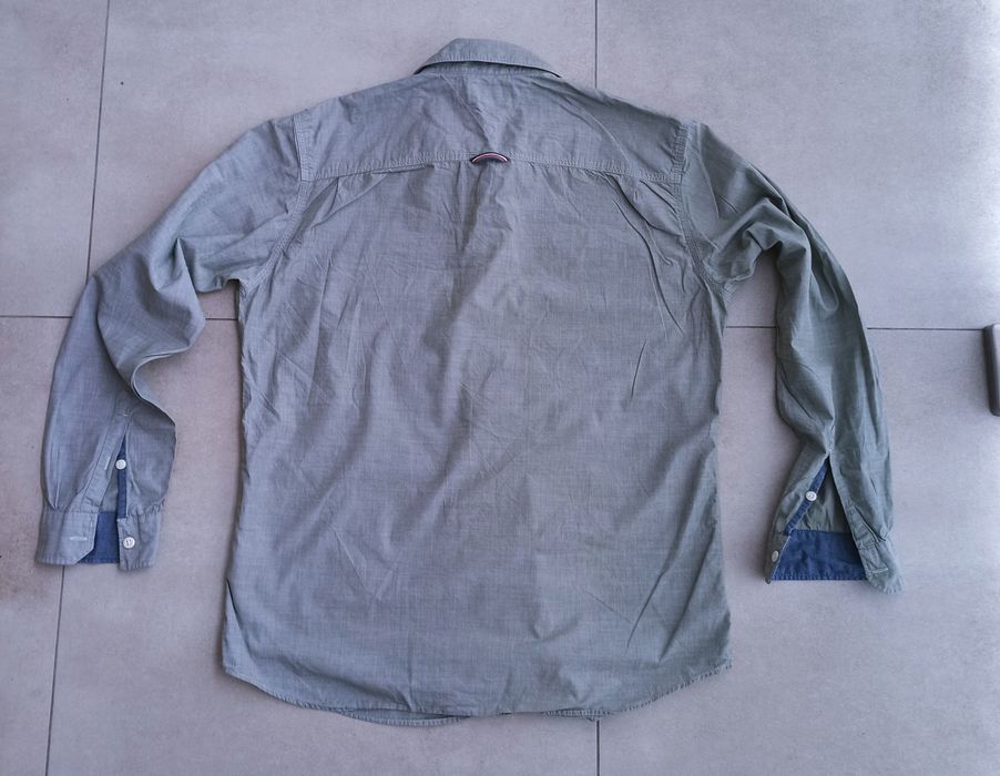Tommy Hilfiger oryginalna oliwkowa koszula męska rozmiar XL
