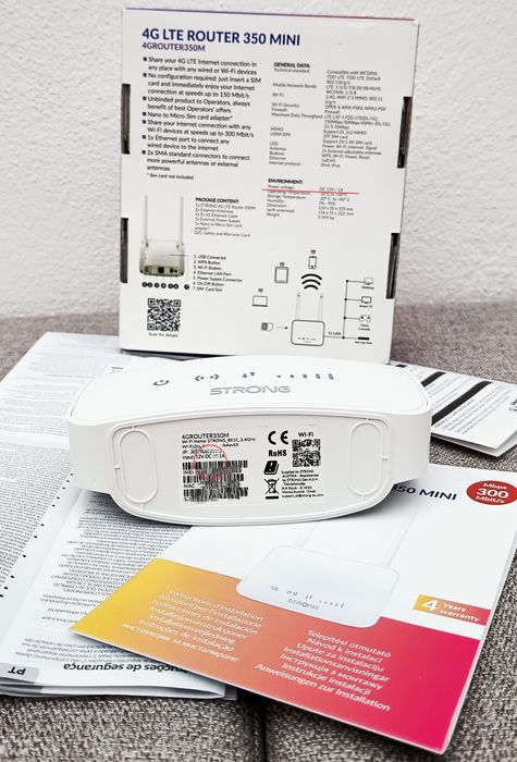 Router 4G LTE Livre Cartão SIM Funciona 12v Autocaravana