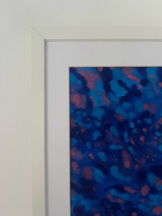 Pintura abstrata em aguarela