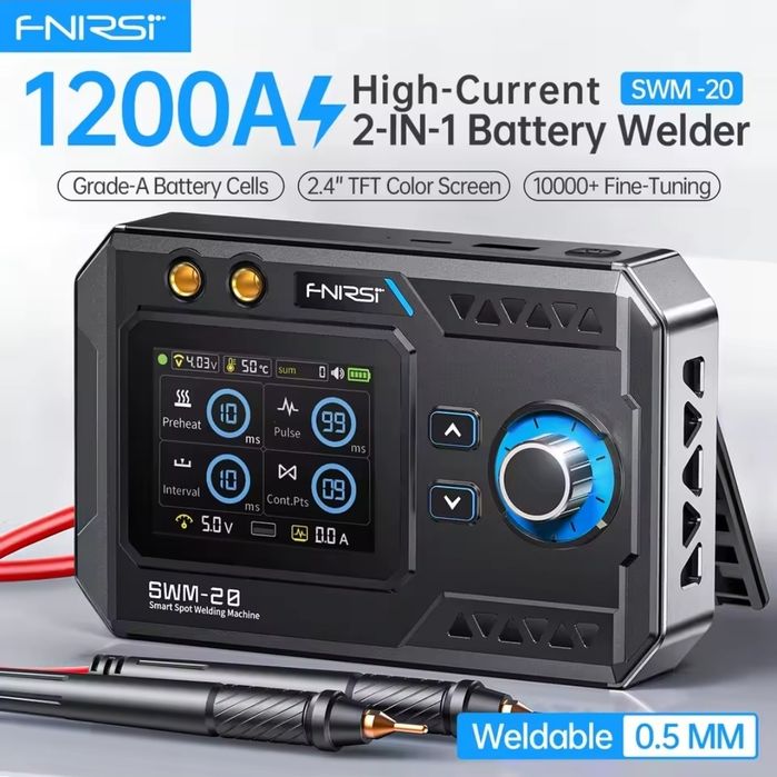 Портативний  апарат для точечної зварки Fnirsi SWM-20