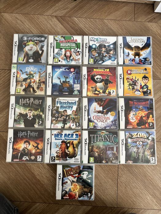 Zestaw 17 gier na nintendo ds ,platformowki