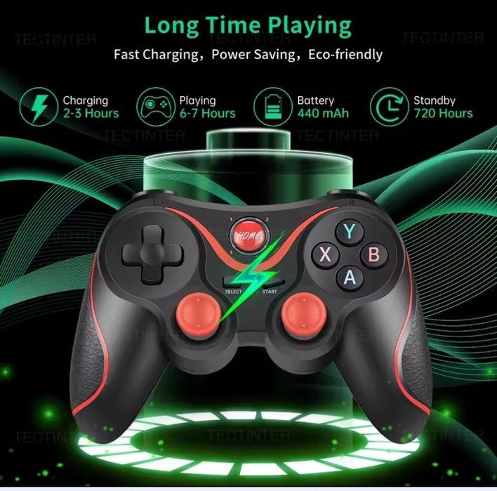 Беспроводной геймпад для Android, PC, iPhone, PS3, Windows