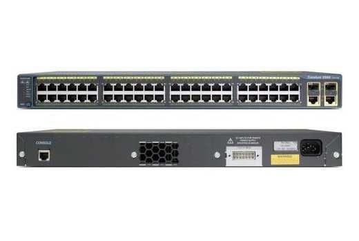 Комутатор POE Cisco WS-C2960+48PST-S