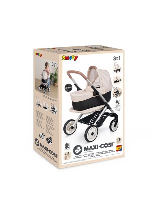 NOWY SMOBY WÓZEK dla lalki zestaw 3 w 1 MAXI COSI