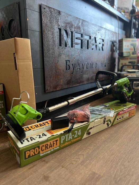 Акумуляторний триммер коса електрокоса з двома АКБ  Procraft