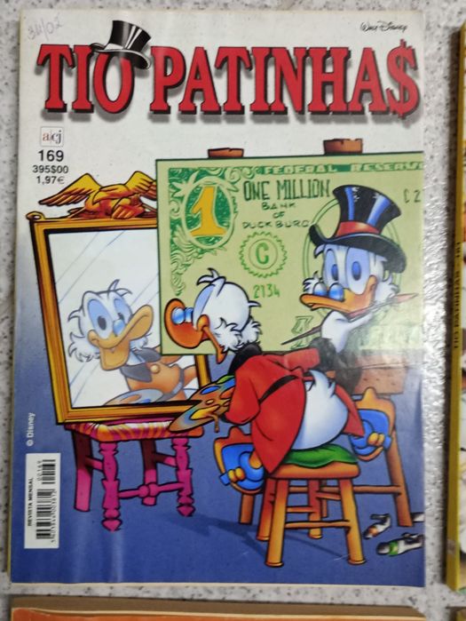 Conjunto de quatro revistas da Disney - Patinhas