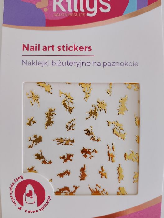 naklejki biżuteryjne na paznokcie KillyS Salon Results Marble & Gold