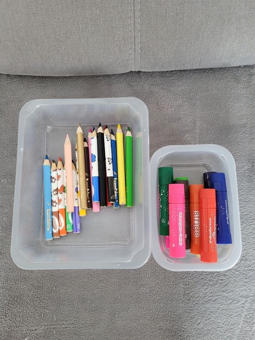 Plastikowe bezbarwne pojemniki pudełka do segregacji do szuflady