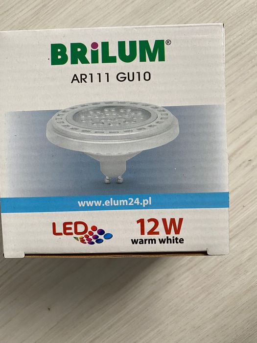 Żarówka LED brilum ar111 gu10 12w 3000k 5 sztuk