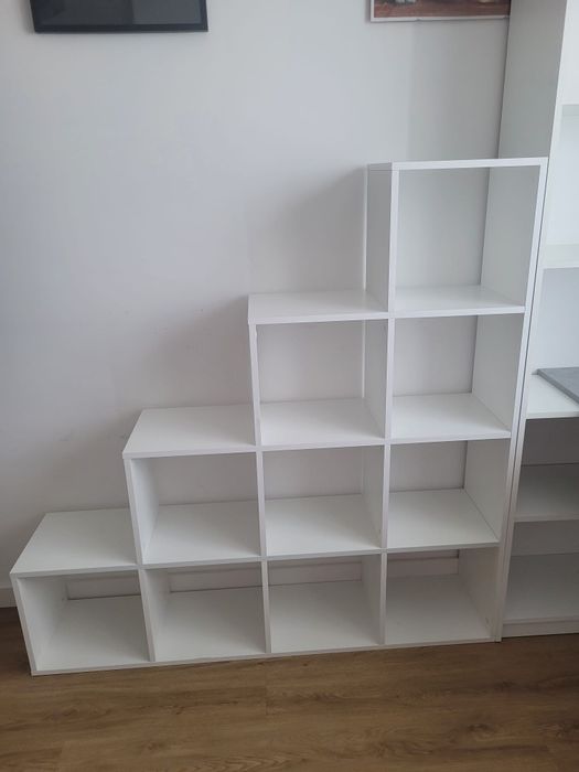 Biurko, słupek, regał schodki