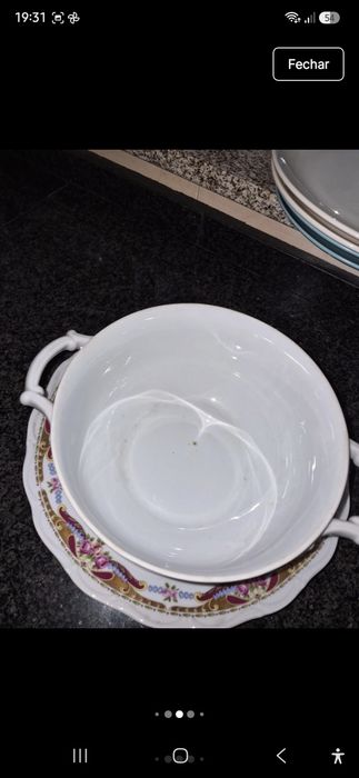 Sopeira peças porcelana