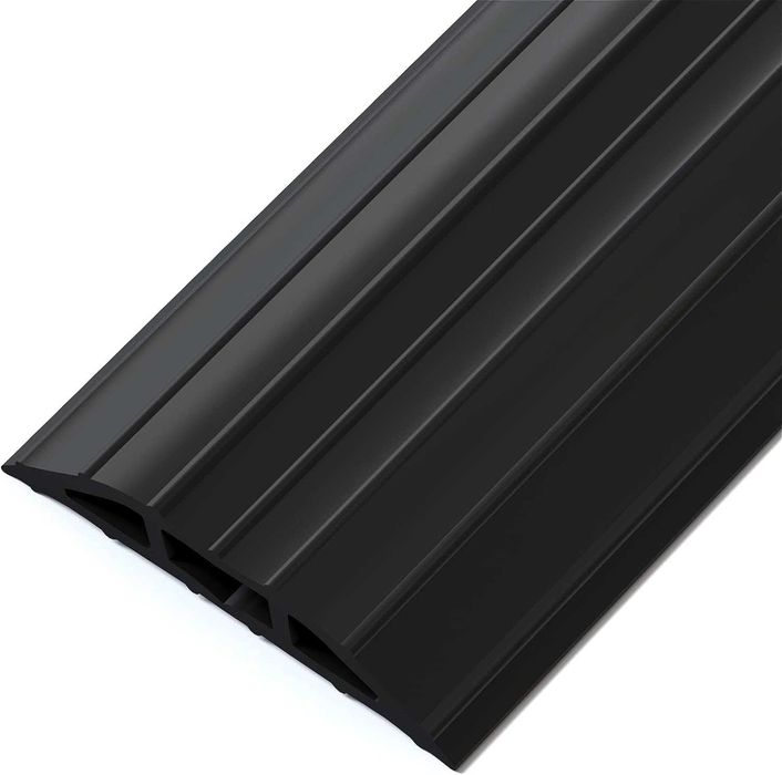 Mostek kablowy podłogowy kanał na kable osłona PVC 2 m czarny