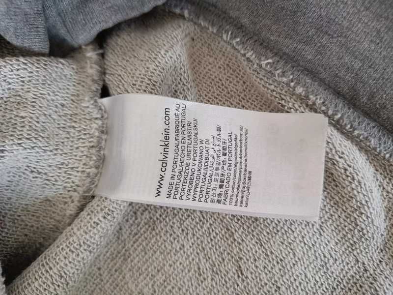 Szara bawełniana bluza Calvin Klein Jeans r. XS