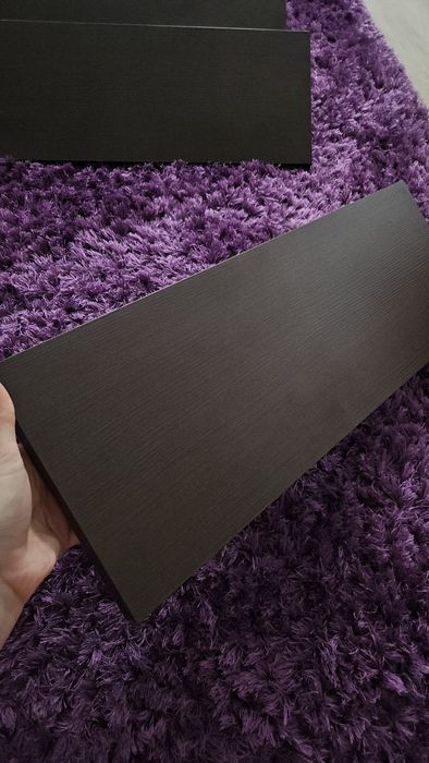 Półki ciemny brąz 3szt 55×20cm