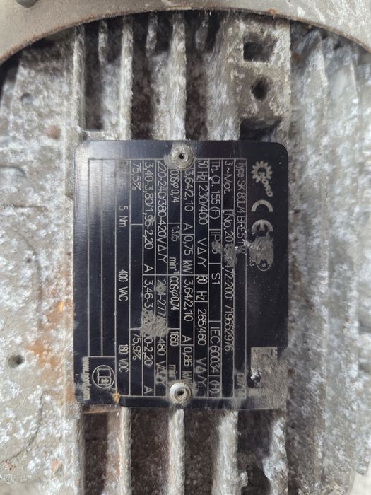 Silnik motoreduktor reduktor napęd hamulec