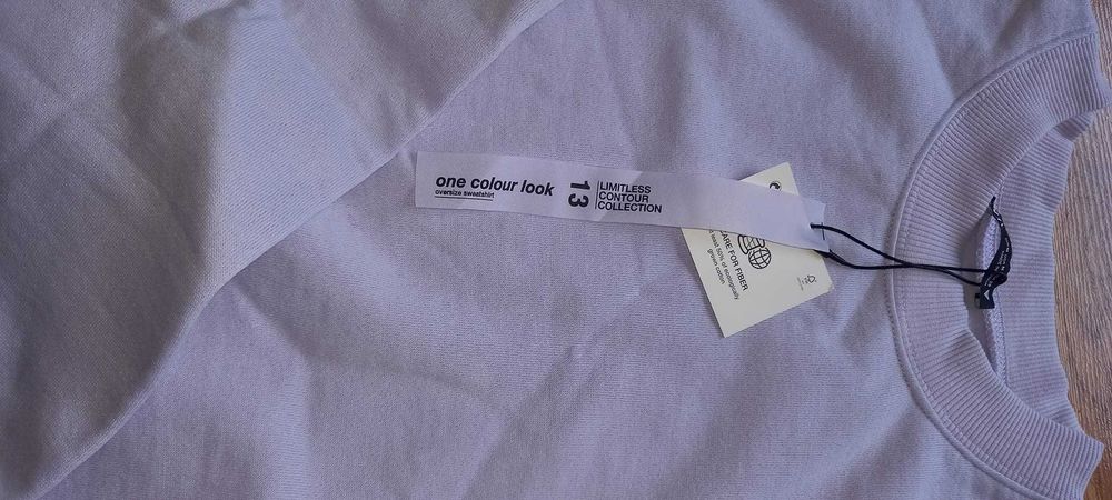 ZARA Limitowana edycja Bluza oversize liliowa