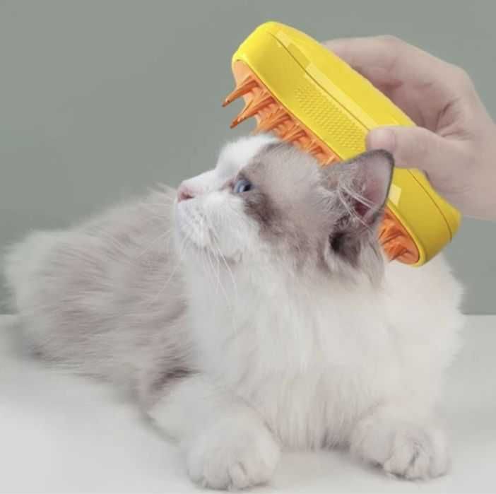 Парова щітка для котів 3 в 1