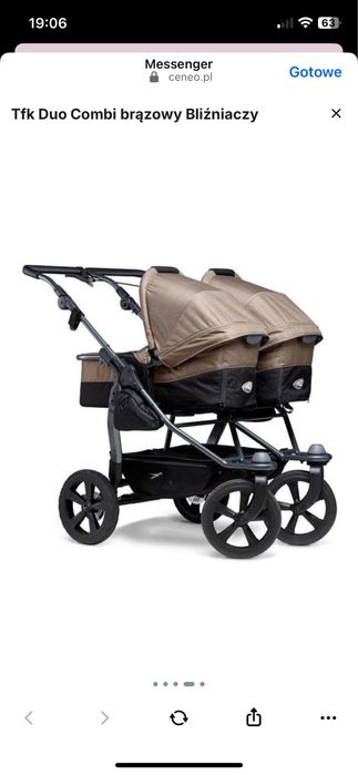 Tfk Duo Combi brązowy Bliźniaczy