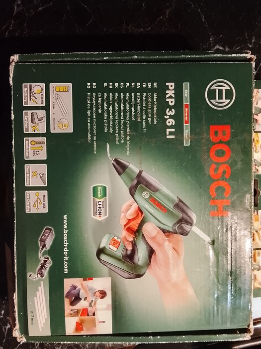 Bosch PKP 3,6 LI pistolet na akumulator do klejenia
