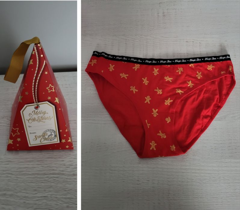 Majtki świąteczne Esotiq r. L bawełniane