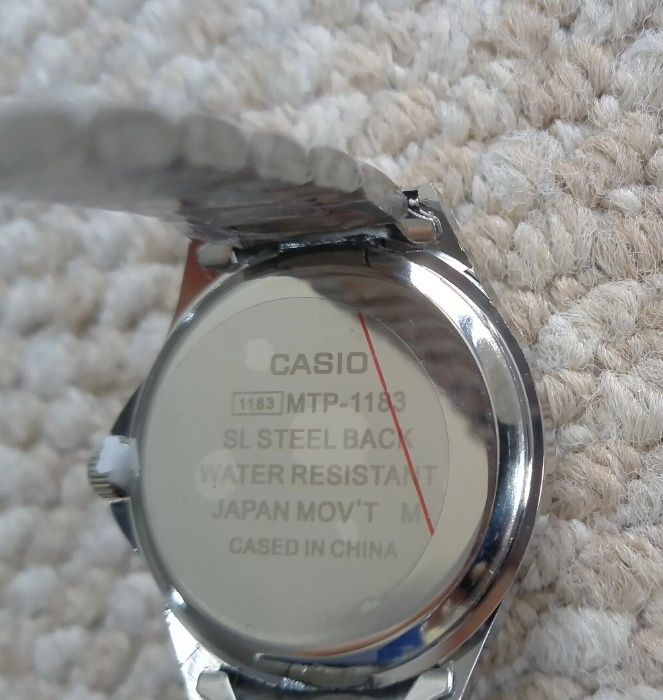 CASIO relógio de quartzo aço novo