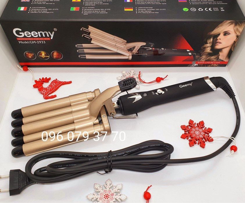 Плойка для волос пять волн Geemy GM-2933 плойка волна 17 мм