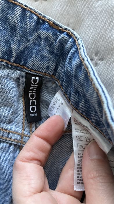 H&m divided S/36 dzinsowe spodenki szorty niebieskie
