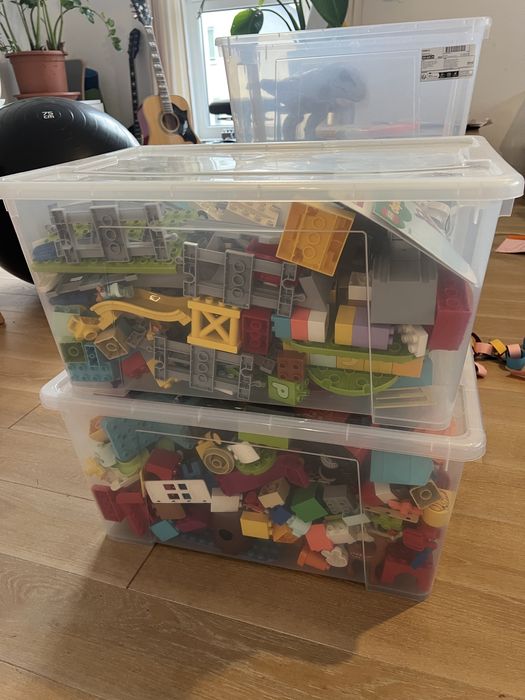 Klocki lego duplo - dwa duże pudła
