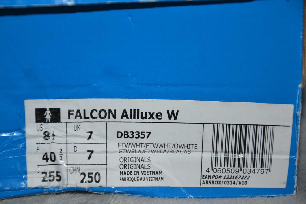 Nowe Buty Adidas FALCON Allluxe Skóra Eur 38 -40 2/3 Damskie Oryginał