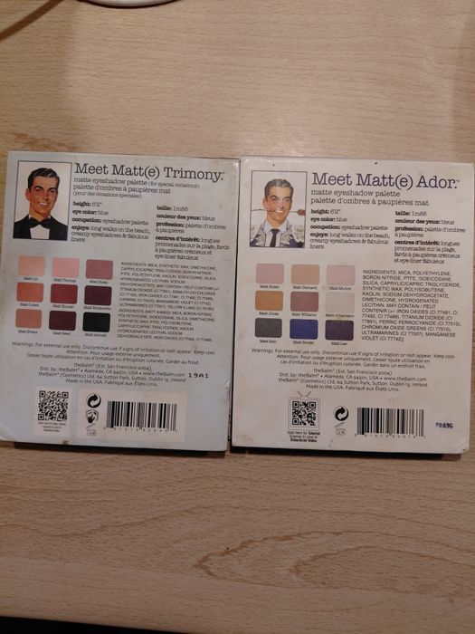 The Balm dwie palety zestaw