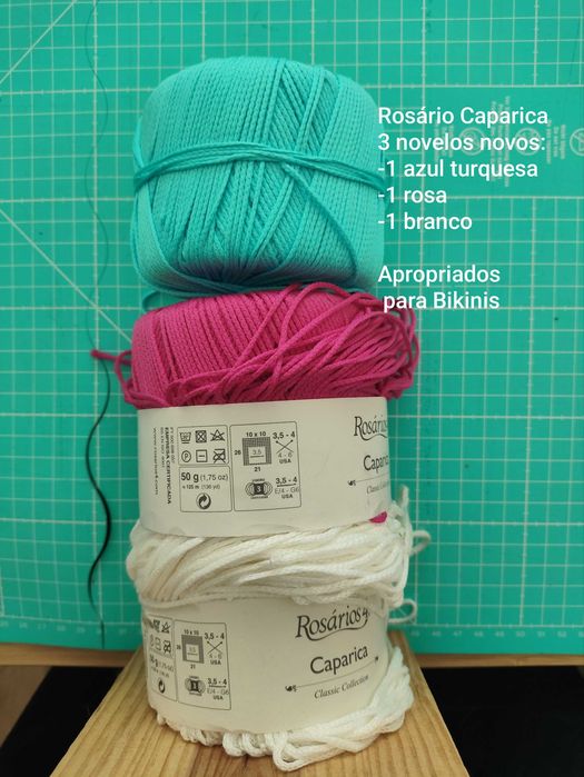 Diversos novelos Katia, Rosario4, Catania, Claire, Alecrim, Mondial BIo Soft