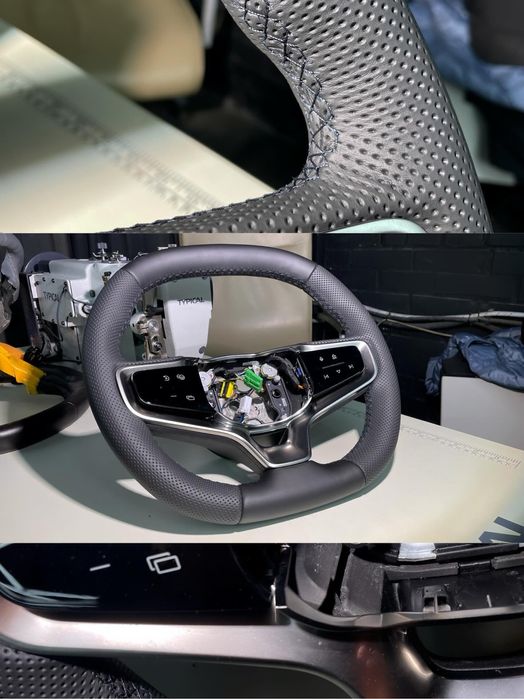 Реставрация кожи авто. Покраска сидений ,покраска руля, пластика.