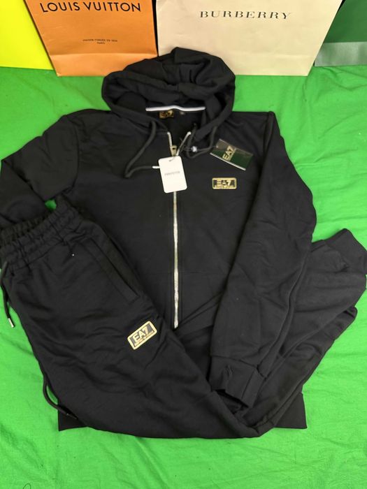 Dres komplet emporio armani czarny nowość premium bawelna