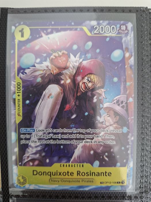 Carta One Piece  TR op12-108 R 3  One piece Donquixote Rosinante