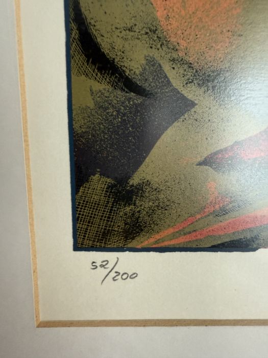 Serigrafia numerada de triptico de Rita Pessanha