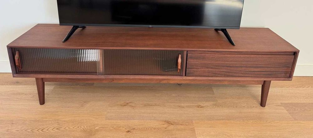 Móvel de TV em madeira (Wooden TV Stand) - 180cm × 40cm