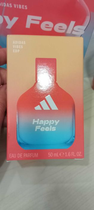 Adidas Happy feels zestaw woda perfumowana 50 ml i żel pod prysznic