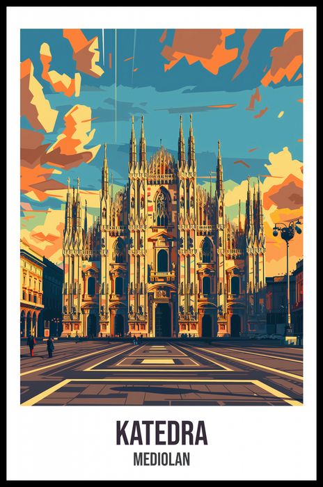 Plakat 53x81cm Katedra