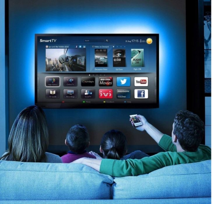 Taśma LED USB TV RGB + PILOT 1 metr - Podświetlenie TV 5V
