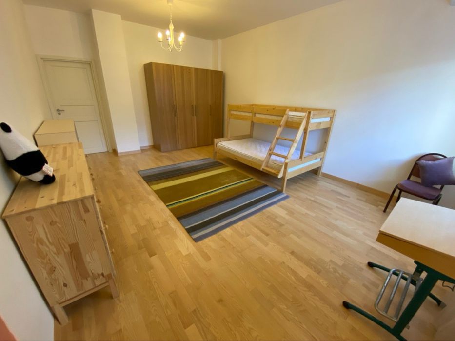 Ліжко +2 матраци, дитяче двоярусне з масиву сосни 120*200см і 80*200см