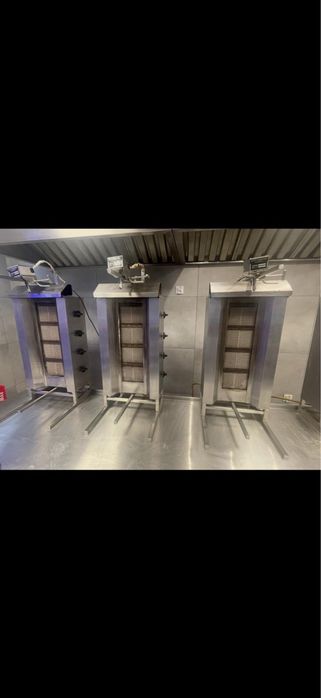 Gyros grill opiekacz gazowy do kebaba 4 palniki