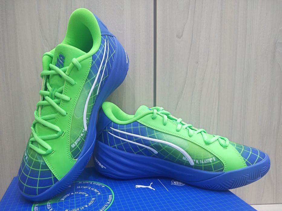 Buty Puma All-pro Nitro Jaylen Brown r.43 niebiesko-zielone