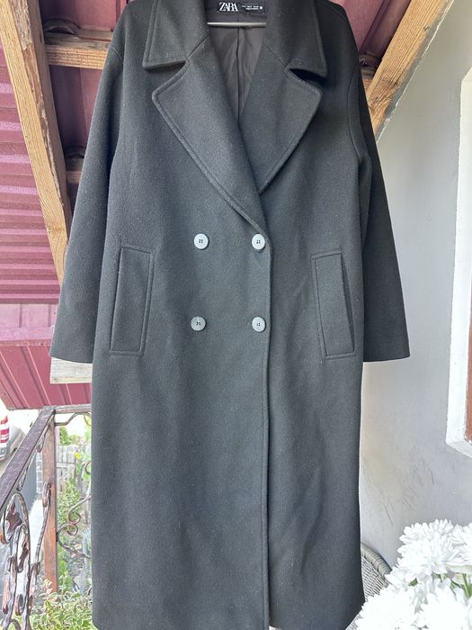 Пальто, zara чорне, 44-46 р