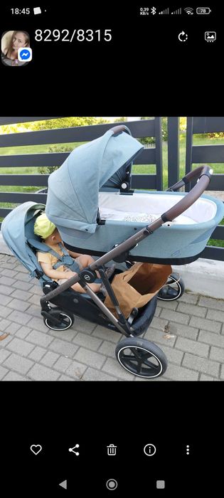 Cybex Gazelle wózek rok po roku gondola i spacerówka
