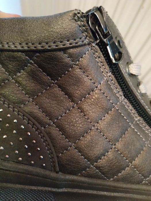 NOWE BUTY Bata R.34 Brąz - Oryginalne - Zdobione - Zamek - Sznurówki